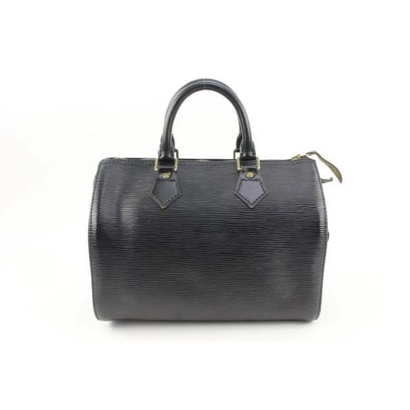 Louis Vuitton Black Epi Leather Noir Speedy 25 Boston Bag - Picture 5 of 14